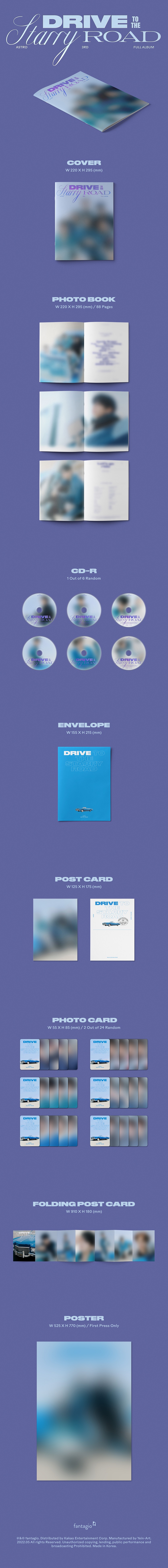 ASTRO CD 写真集 ASTRO - Drive to the Starry Road [3rd Album] - K PLACE
